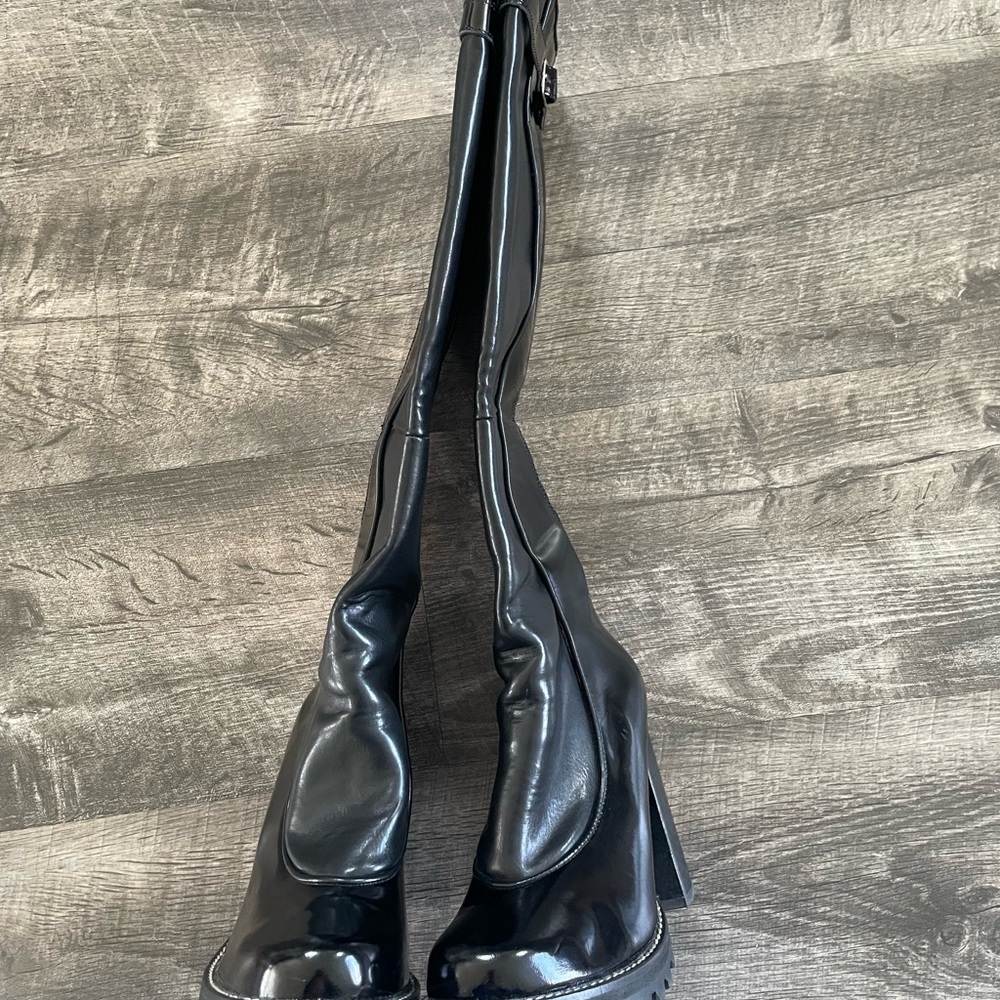 Jeffrey Campbell Avocet Black Knee-High Boots 🔌 - Picture 7 of 14